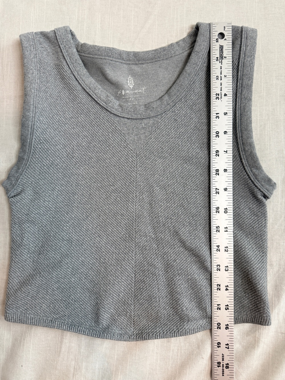 FP Movement Free People Free Throw Muscle Tank Heather Grey M/L EUC - Picture 5 of 6